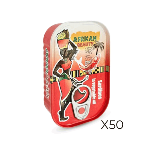 African Beauty Sardines In Vegetable Oil 125g x 50