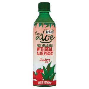 Aloe Vera Grace Drink With Real Aloe Pieces (Strawberry Flavour) 500ml