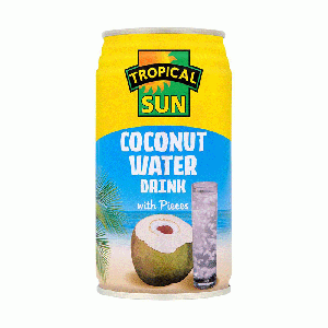 Tropical Sun Coconut Water Drink With Coconut Pieces 330ml