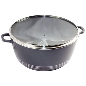 SQ Professional Durane Die-Cast Stockpot Black 32cm (6776)