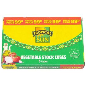 Tropical Sun Vegetable Stock Cubes 8 Cubes 80g 