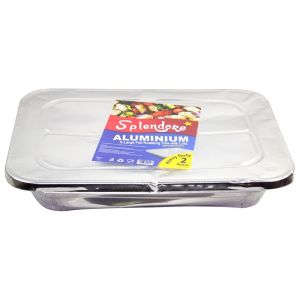 Aluminium Foil Roasting Tins XL+LID x2 (FDR38)