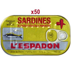 Lespadon Sardines In Vegetable Oil - Chili 125g x 50