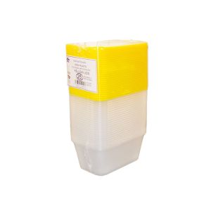 SDL Plastic Rectangular Containers With Lids 1000cc 25pc (MCC06 & MCC17)