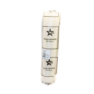 SDL Round Container + Lids 8oz- 50pcs (STR08)