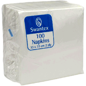 Swantex Cream Napkin 33 X 33cm 2ply - 100 pcs