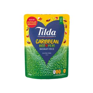 Tilda Steamed Basmati Caribbean & Peas 250g