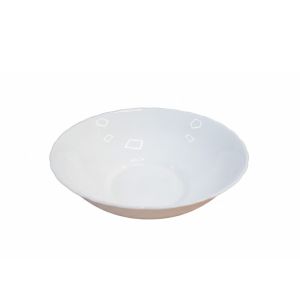White Glass 8'' Wave Bowl (735185)