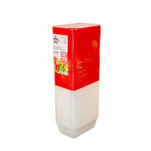 1000ml Containers Plastic With Red With Lids 50packs (MCC13)
