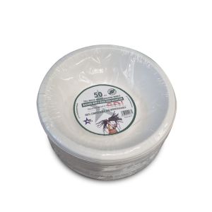 12OZ White Round Bagasse Bowls- 50Pcs (BGS14) (BGS56)