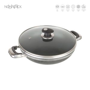 SQ Professional Wok Una Non-Stick Two Handle 28Cm/4.8L (2789)