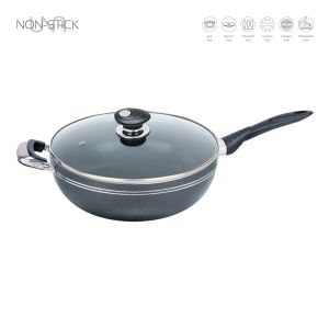 SQ Professional Wok Una Non-Stick Long Handle 28Cm/4.8L (2792)