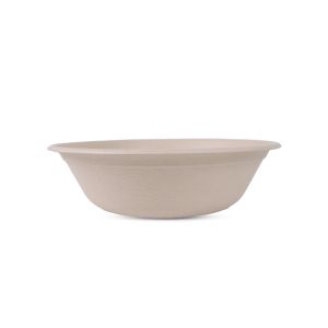 32oz Round White Bagasse Bowls (BGS19) (BGS45)