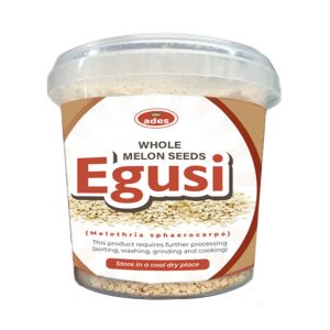 Ades Whole Egusi 500g  Plastic Container