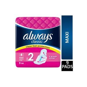 Always Classic Maxi Wings - 9 Pads