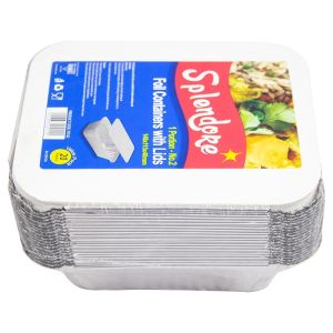 Splendore Foil Container & Lid No2 140x115x40mm 20pcs