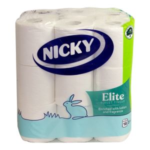 Nicky Elite Toilet Tissue (18 Rolls)