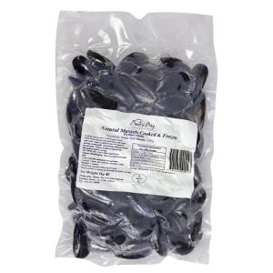 Frozen Cooked Whole Shell Mussels 1KG