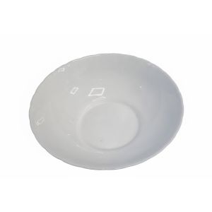 Italiano Opal Glass 10'' Wave Bowl-White (735184)