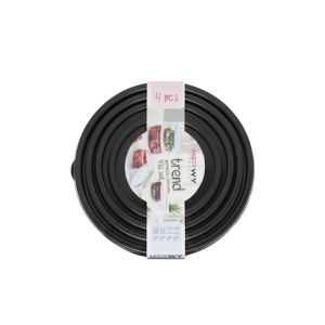 Merwy Plastic Trend Bowl 4pcs (4094)( 4087)