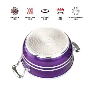 Metallic Diecast Stockpot 20cm (4250) (7202)