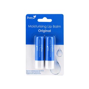 Pretty moisturising lip balm twin pack (Blu.cc.or.str)
