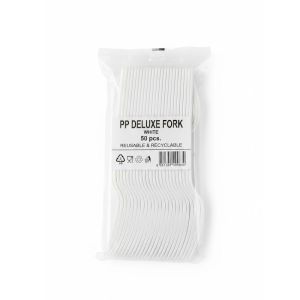 Splendore White Deluxe Plastic Forks (DPCS02)