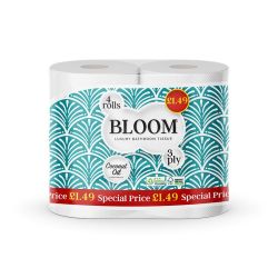 Bloom Luxury Bathroom Tissue 4 Rolls 3ply